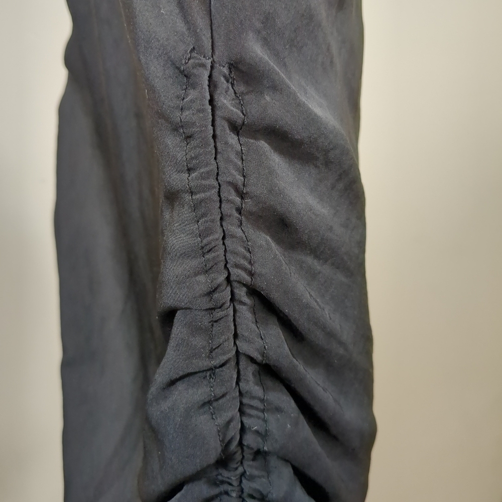 Intimately Free People Cowl Neck Ruched Slip Dress Black, Size XS - Picture 4 of 6
